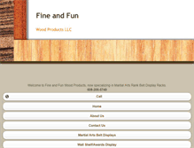Tablet Screenshot of fineandfunwoodproducts.com